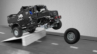 Kamaz Rally Dakar VS Ramps on Treadmill – Lego Technic CRASH Test [upl. by Sampson]