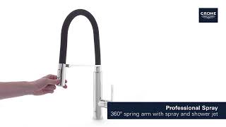 Grohe Feel Kitchen Faucet with professional spray 31489000 [upl. by Alexina]