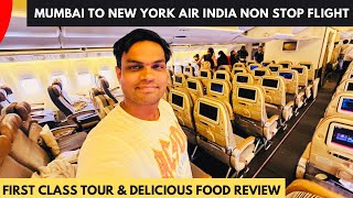 16 HOURS MUMBAI TO NEW YORK AIR INDIA Non Stop FLIGHT in BOEING 777  AIR INDIA FIRST CLASS Interior [upl. by Allimrac]