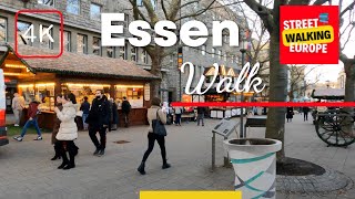 Essen Germany Walking Tour 4K City Center Walk [upl. by Odnamla]