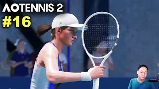 Swiatek vs Azarenka  AO TENNIS 2 Simulation Gameplay 16 wCommentary [upl. by Mirabella]