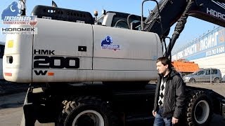 Обзор колёсного экскаватора Hidromek HMK 200 W [upl. by Millman]