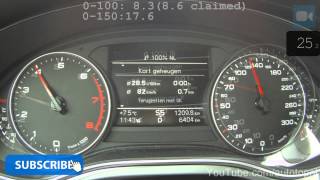 2015 Audi A6 Avant 20 TFSI 0160 kmh NICE Acceleration Test [upl. by Daniell]