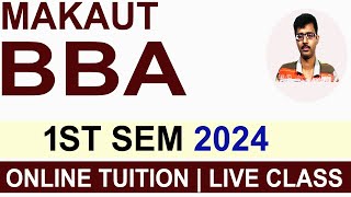 BBA 1ST SEMESTER 2024 ONLINE TUITION  BBA TUITION IN WEST BENGAL [upl. by Leba]