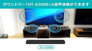 サウンドバー「HTA3000」の音声体験ができます [upl. by Ozzie]