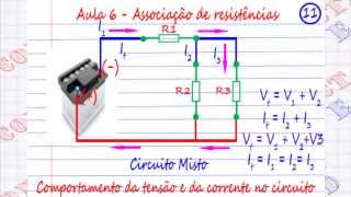 VÍDEO AULA 6  ASSOCIAÇÃO DE RESISTORES  Curso Eletricidade Básica [upl. by Akirahs271]