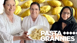 Sisters make Sardinian pleated potatofilled ravioli called culurgiones  Pasta Grannies [upl. by Atilrahc312]