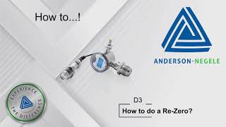 D3 How to ReZero of the sensors AndersonNegele Differential Pressure and level transmitter [upl. by Auberta834]