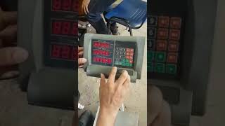 Calibración de báscula tcs300 weighting indicador [upl. by Neelyhtak]