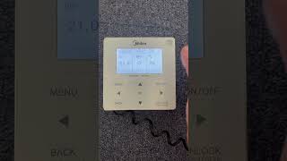 Changing the date and time on a midea heat pump [upl. by Nylodnew]