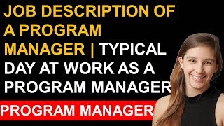 Program Manager Job Description  What does Program Manager Do  Meet PM Anees Hasnain [upl. by Anaitsirhc]