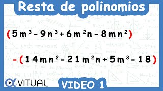 Resta de Polinomios  Video 1 de 10 [upl. by Airaet197]