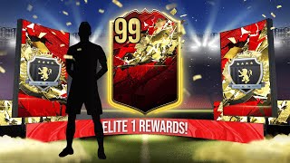 99 RATED RED AND INSANE TOTS IN ELITE 1 FUT CHAMPIONS REWARDS FIFA 20 [upl. by Ahsiekal]