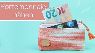 BasicNähanleitung Portemonnaie nähen [upl. by Ttergram]