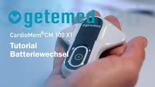 EKG Looprekorder CardioMem CM 100 XT  Tutorial Batteriewechsel 25 deutsch [upl. by Nomis]