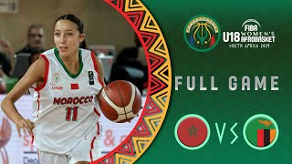 Group Phase  Morocco v Zambia  Full Basketball Game  FIBA U18 Womens AfroBasket 2024 [upl. by Allys]