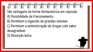 Vantagens das Formas Farmacêuticas Sólidas  Comprimidos Drágeas Granulados e Cápsulas QES 5 [upl. by Susette480]