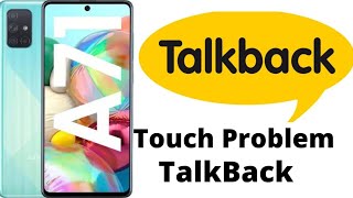 Samsung Galaxy A71 Touch and Talkback Problem Solve Fix [upl. by Annayr651]