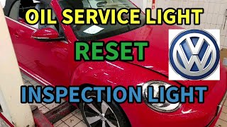 VW BEETLE OIL SERVICE LIGHT AND INSPECTION RESET [upl. by Angelle]