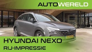 Waterstofauto Hyundai Nexo wintertest door Andreas Pol Autowereld [upl. by Llertnad]