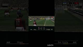 winning eleven 7  rivaldo goal on Rui Costa corner kick shorts pes6 konami [upl. by Esmeralda]