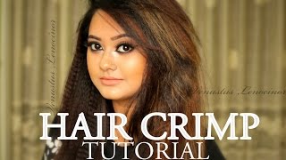 HOW TO CRIMP HAIR  WITH A CRIMPER IRON  HAIR STYLING TUTORIAL [upl. by Kial]