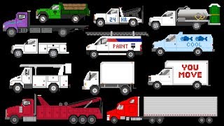 Commercial Vehicles  Trucks amp Vans  The Kids Picture Show Fun amp Educational Learning Video [upl. by Euqinomahs884]