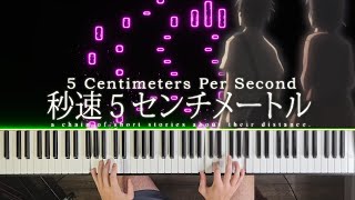 Theishters One More Time One More Chance  5 Centimeters Per Second Piano Cover [upl. by Arahd]