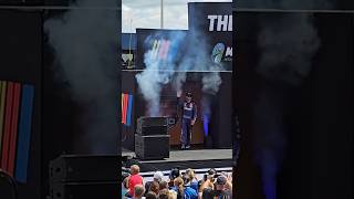 Nascar Denny Hamlin Driver Introduction at Michigan International Speedway [upl. by Dudley]