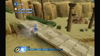 Sonic Unleashed PS2 Shamar  Arid sands Srank [upl. by Ogram]