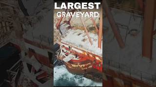 Exploring the Worlds Largest Ship Graveyards trending sea facts video grave shorts sky [upl. by Demah]