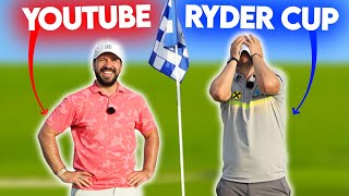 YouTuber me takes on Ryder Cup Golfer…at MATCHPLAY [upl. by Dael]