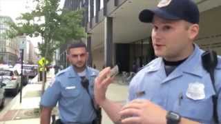 DC police officers attempt to prevent arrest from being videotaped [upl. by Louie]