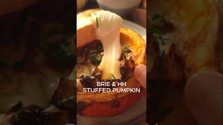 I STUFFED MY FACE WITH BAKED BRIE STUFFED PUMPKIN  INSANELY DELICIOUS AND GOOEY 🎃 [upl. by Sidonia]