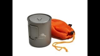 Toaks Titanium 750ml Pot Preview  The Outdoor Gear Review [upl. by Prochoras]