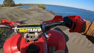 honda trx90 140cc nibbi 26mm testing 1 moses lake sand dunes [upl. by Jecoa]