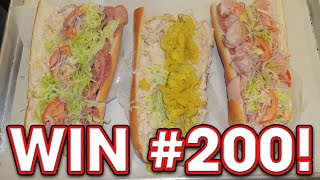 DELICIOUS HOAGIE SUB SANDWICH CHALLENGE [upl. by Shaver]