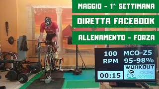 Allenamento Ciclismo e MTB  Diretta Facebook  Maggio  1 Settimana  Cardio [upl. by Acira860]