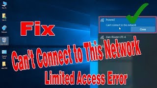 Cant Connect To This Network 11 Tips to Fix On Windows 1087 [upl. by Winzler]