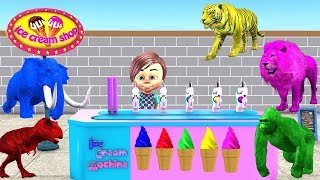 CARTOON RHYMES For Babies  Ice Cream Toy Factory For Kids  Baa Baa Black Sheep Nursery Rhyme [upl. by Airdnaed389]