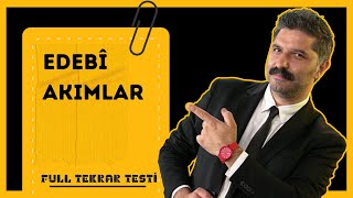 Edebî Akımlar  Full Tekrar Testi  Rüştü Hoca [upl. by Gagliano]