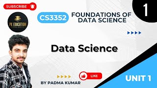 Data Science  Foundations of Data Science  CS3352  Anna university R2021 in Tamil [upl. by Vigen980]