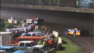 Dirt Track Racing  Late Model Cars  Iowa State Fair 2012 [upl. by Ardnu]