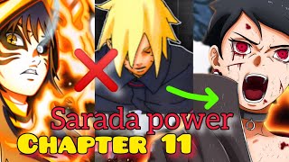 Boruto Two Blue Vortex Chapter 11 Preview Saradas Mangekyou Powers Are COMING NarutoBorutoanime [upl. by Annoiek]