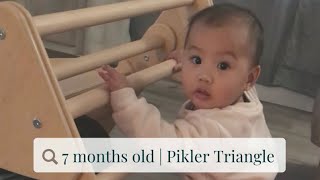 7 months old  Pikler Triangle [upl. by Maryanne687]