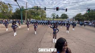 JSU Marching Band and Prancing JSettes  JSU Homecoming Parade 2024 [upl. by Kristos]