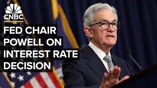 Federal Reserve Chair Jerome Powell speaks after Fed holds interest rates steady — 121323 [upl. by Angele]