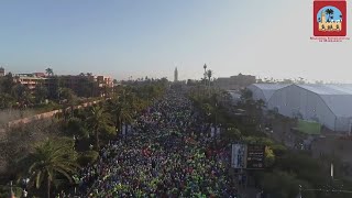 Le Marathon International de Marrakech Dimanche 29 Janvier 2023 [upl. by Nilra]