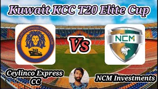 Ceylinco Express CC vs NCM Investments  Match 19  KCC T20 Elite Cup [upl. by Agler660]