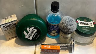 Proraso yeşil  Mühle R89  Hey Joe After Shave  Treet Platinum  Simpson T1  Klasik Tıraş [upl. by Nosnej]